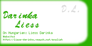 darinka liess business card